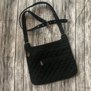 Vera Bradley | Crossbody Black Microfiber Purse